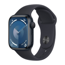 Apple Watch Series 9 45mm GPS Midnight Aluminum Case with Midnight Sport Band (M/L) MR9A3